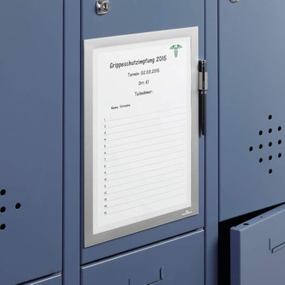 Durable DURAFRAME Magnetic Note Silver
