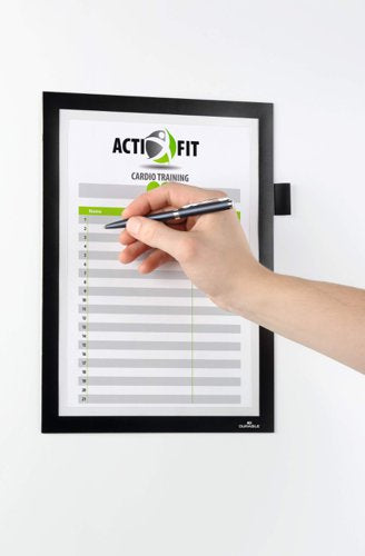 Durable DURAFRAME Adhesive Note Black