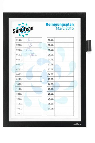 Durable DURAFRAME Adhesive Note Black