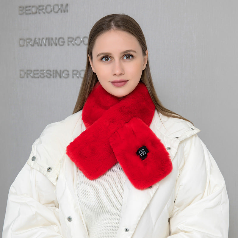 Rechargable Heated Neck Scarf  Wrap Three-gear Temperature Control
