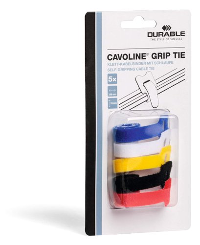 Durable CAVOLINE Grip Tie Assorted (5)