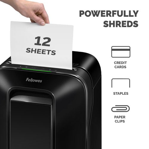 Powershred LX201 Black Shredder (Micro Cut) 230V UK