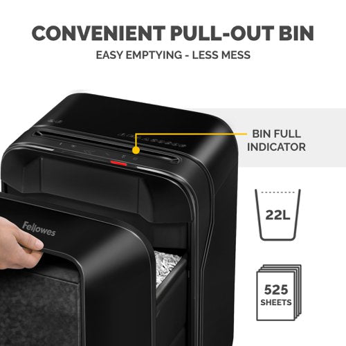 Powershred LX201 Black Shredder (Micro Cut) 230V UK