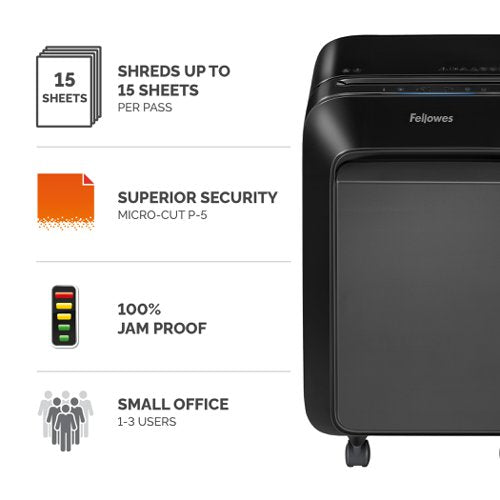 Powershred 225mi, LX211 Black, LX221 Black Shredder (Micro Cut) 230V EU/UK