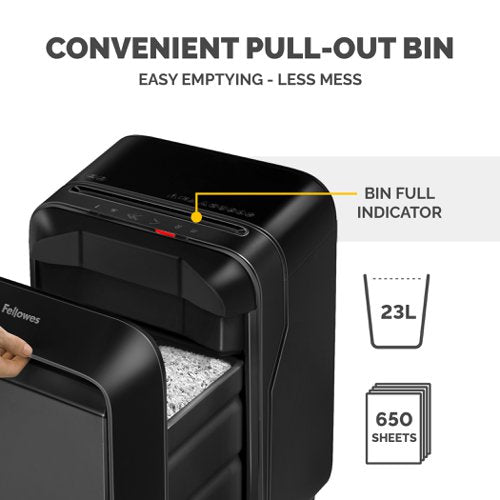 Powershred 225mi, LX211 Black, LX221 Black Shredder (Micro Cut) 230V EU/UK