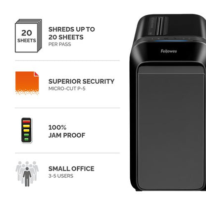 Powershred 225mi, LX211 Black, LX221 Black Shredder (Micro Cut) 230V EU/UK