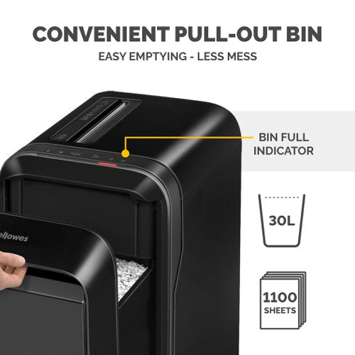 Powershred 225mi, LX211 Black, LX221 Black Shredder (Micro Cut) 230V EU/UK