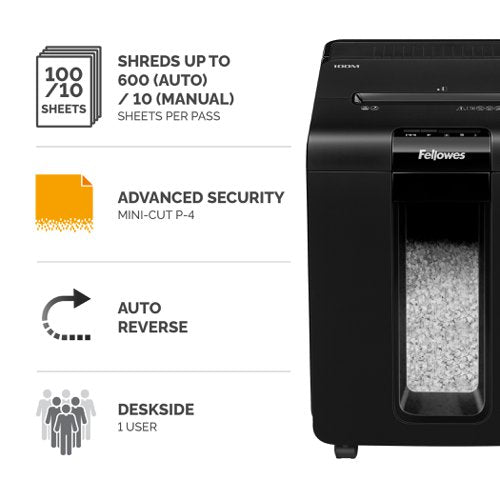 Automax 100m Auto Feed Shredder (Mini Cut) 230V UK