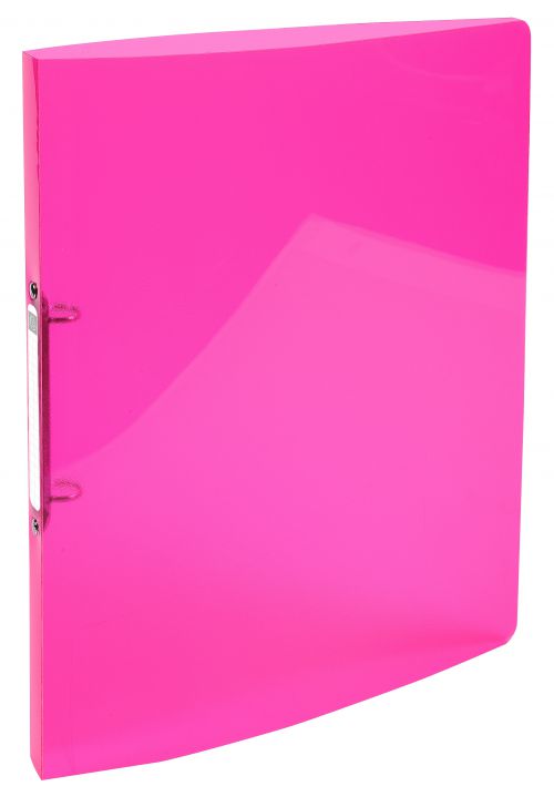 Exacompta Iderama PP Semi Transparent Flexible Ring Binder 2 Ring 15mm A4 Pack of 20 Assorted