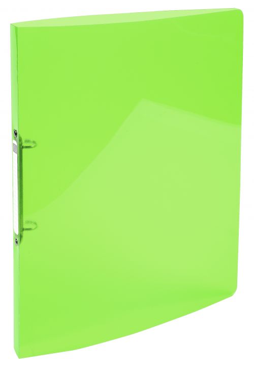 Exacompta Iderama PP Semi Transparent Flexible Ring Binder 2 Ring 15mm A4 Pack of 20 Assorted