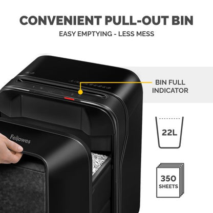 Powershred LX200 Black Shredder (Mini Cut) 230V UK