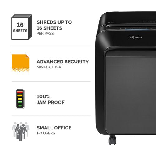 Powershred LX210, LX220 Black Shredder (Mini Cut) 230V EU/UK