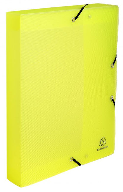 Exacompta Linicolor Filing Box PP 40mm Spine A4 - Pack of 11 Assorted