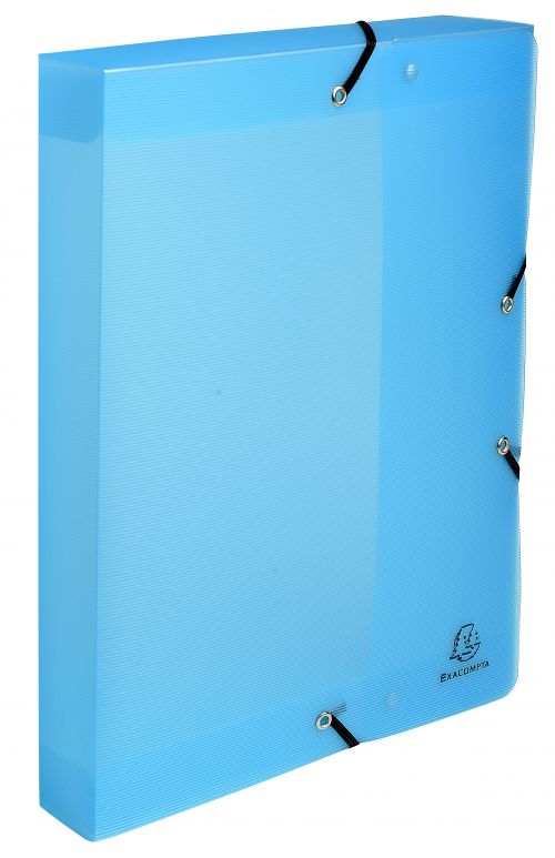 Exacompta Linicolor Filing Box PP 40mm Spine A4 - Pack of 11 Assorted