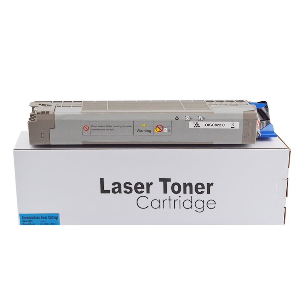 Remanufactured OKI C822 Black Toner 44844616