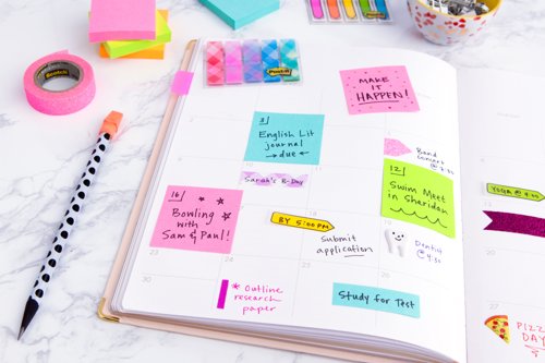 Post-it Notes Cube, Pink, 76 mm x 76 mm, 450 Sheets/Pad, 1 Pad/Pack, 100% PEFC SGSCH-PEFC-COC-110078