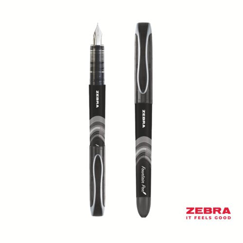 Zebra Disposable Fountain Pen Black, Blue - Pack of 12