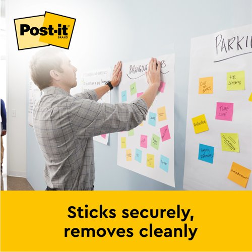 Post-it Super Sticky Table Top Dry Erase Easel Pad, White, 58.4 cm x 50.8 cm, 20 Sheets/Pad, 6 Pads/Pack, 100% PEFC SGSCH-PEFC-COC-110078