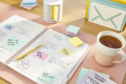 Post-it Recycled Notes, Canary Yellow, 76 mm x 76 mm, 100 Sheets/Pad, 16 Pads/Pack, 100% PEFC Recycled SGSCH-PEFC-COC-110078