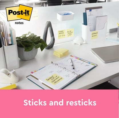 Post-it Notes, Canary Yellow, 76 mm x 127 mm, Promo Pack, 100 Sheets/Pad, 16 + 4 FREE Pads/Pack, 100% PEFC SGSCH-PEFC-COC-110078