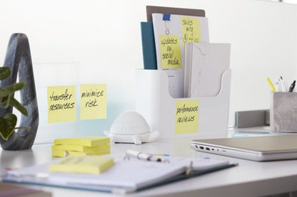 Post-it Super Sticky Notes, Canary Yellow, 76 mm x 76 mm, 90 Sheets/Pad, 12 Pads/Pack, Cardboard Pack, 100% PEFC SGSCH-PEFC-COC-110078