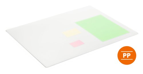 Durable Desk Mat Contoured 65x50cm Grey, Clear, Black