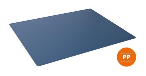 Durable Desk Mat Contoured 53x40cm Clear, Black, Blue, Grey