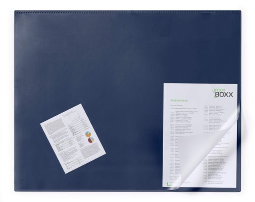 Durable Overlay Desk 65x52cm Mat Black, Blue
