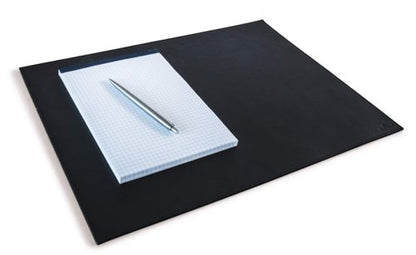 Durable Leather Desk Mat 42x30cm Black