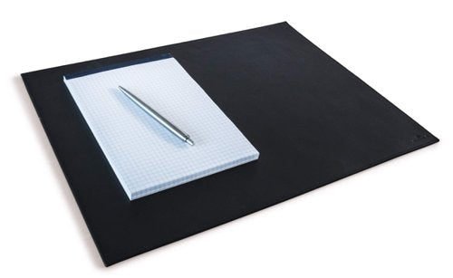 Durable Leather Desk Mat 42x30cm Black