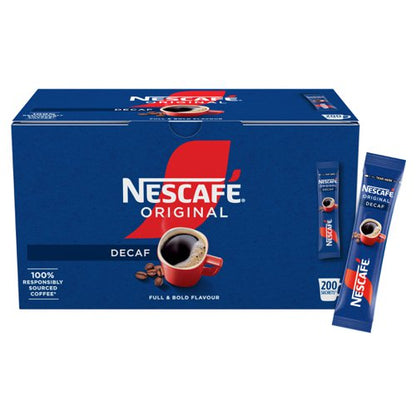 Nescafe Original Decaf. Coffee Stick Packs 200's (1)