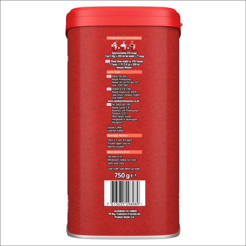 Single Tin Nescafe Original Granules 500g, 750g