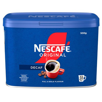 x6 Tin Nescafe Original Decaf. 500g