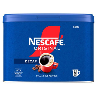 x6 Tin Nescafe Original Decaf. 500g