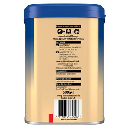 x6 Tin Nescafe Gold Blend Decaf. 500g