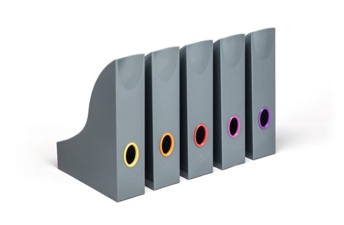 Durable VARICOLOR Magazine Rack Assorted (5)