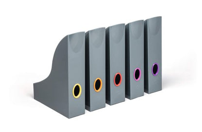 Durable VARICOLOR Magazine Rack Assorted (5)