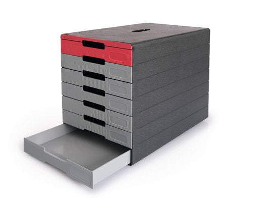 Durable IDEALBOX ECO 7 Drawer Box Blue, Red