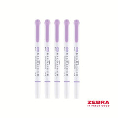 MILDLINER Double Ended Cool and Refined Highlighter Violet - Pack of 10
