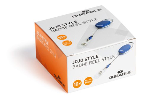 Durable STYLE Badge Reel Blue (10)