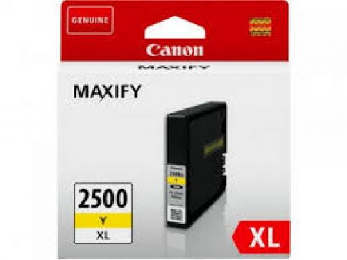 OEM Canon PGI-2500XLY High Capacity Yellow Ink Cartridge 19.3ml