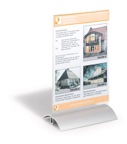 Durable Table Display PRESENTER A5, A4 Clear