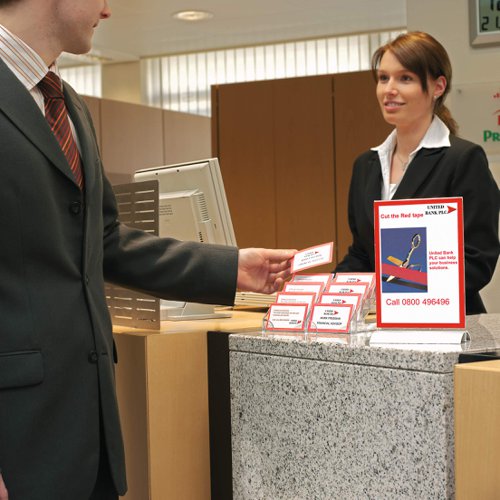 Durable Table Display PRESENTER A5, A4 Clear