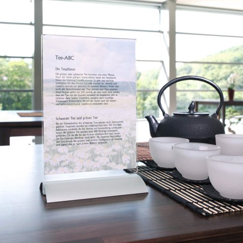 Durable Table Display PRESENTER A5, A4 Clear