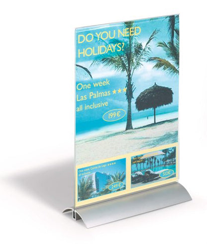 Durable Table Display PRESENTER A5, A4 Clear