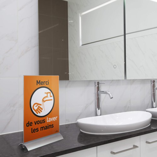 Durable Table Display PRESENTER A5, A4 Clear