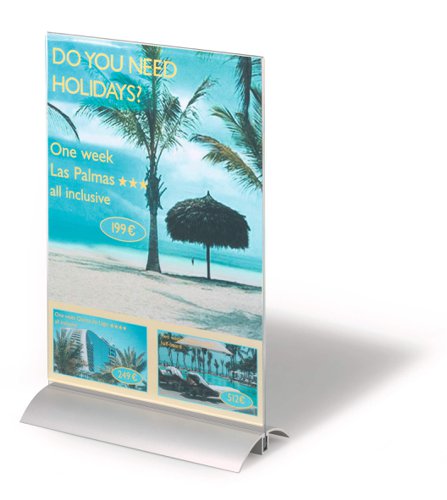 Durable Table Display PRESENTER A5, A4 Clear