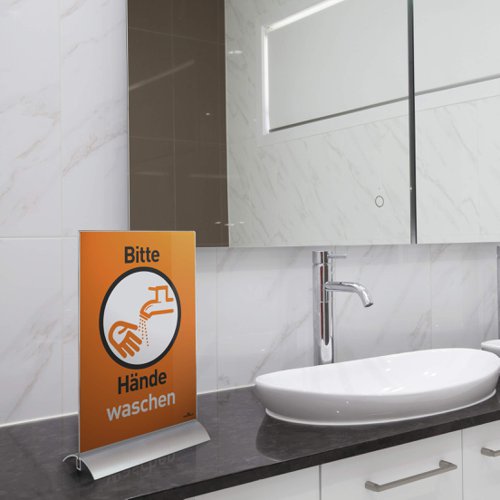 Durable Table Display PRESENTER A5, A4 Clear