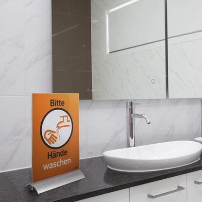 Durable Table Display PRESENTER A5, A4 Clear