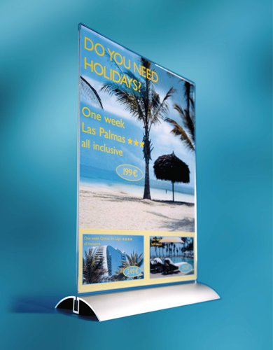 Durable Table Display PRESENTER A5, A4 Clear